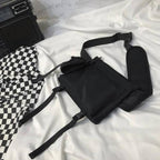 Black Tactical Straps Techwear Sling Bag - ATLAS 1