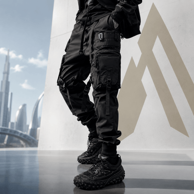 Black Techwear Cargo Pants