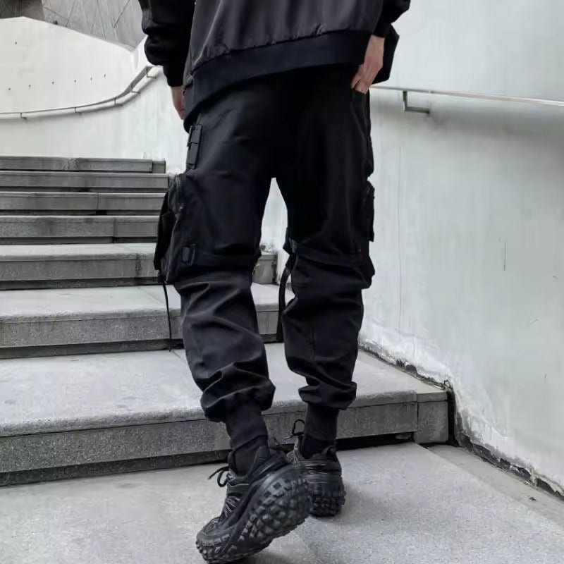 Black Techwear Cargo Pants - ATLAS 1