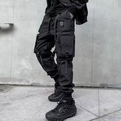 Black Techwear Cargo Pants - ATLAS 1