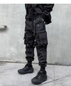 Black Techwear Cargo Pants - ATLAS 1
