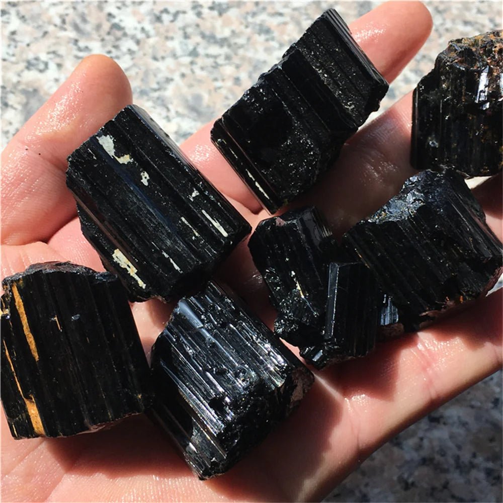 Black Tourmaline Energy Protection Healing Crystal - ATLAS 1 - Techwear Store