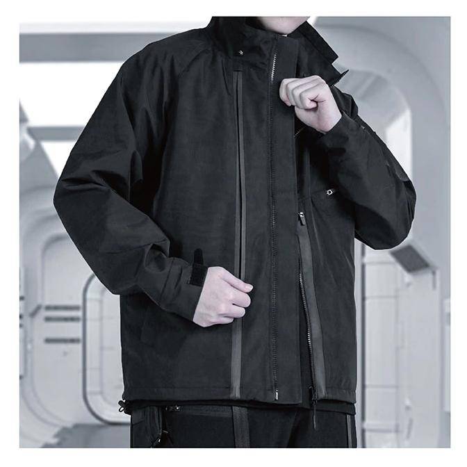 Black Waterproof Techwear Function Jacket - ATLAS 1