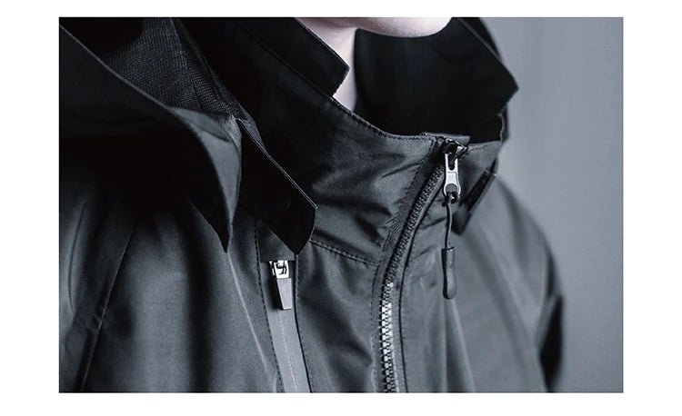 Black Waterproof Techwear Function Jacket - ATLAS 1