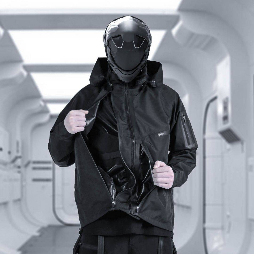 Black Waterproof Techwear Function Jacket - ATLAS 1