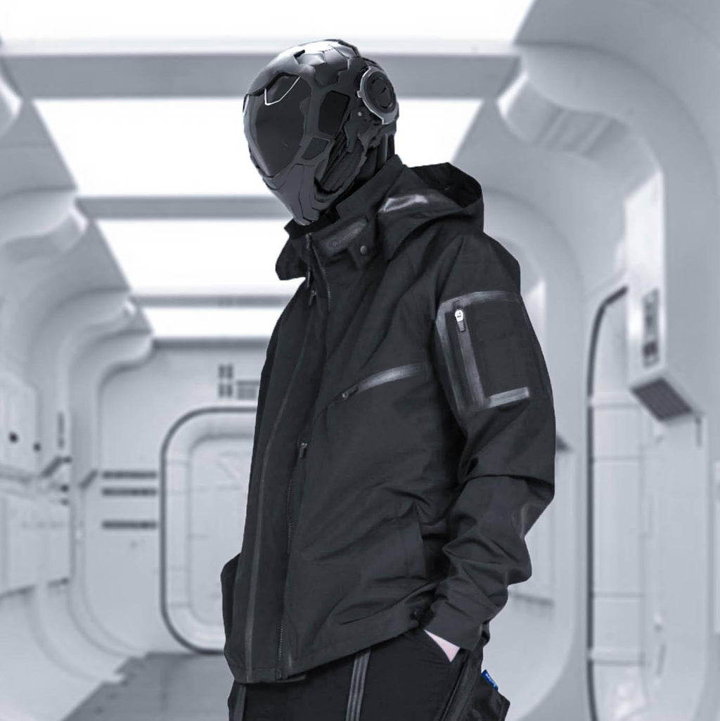 Black Waterproof Techwear Function Jacket - ATLAS 1