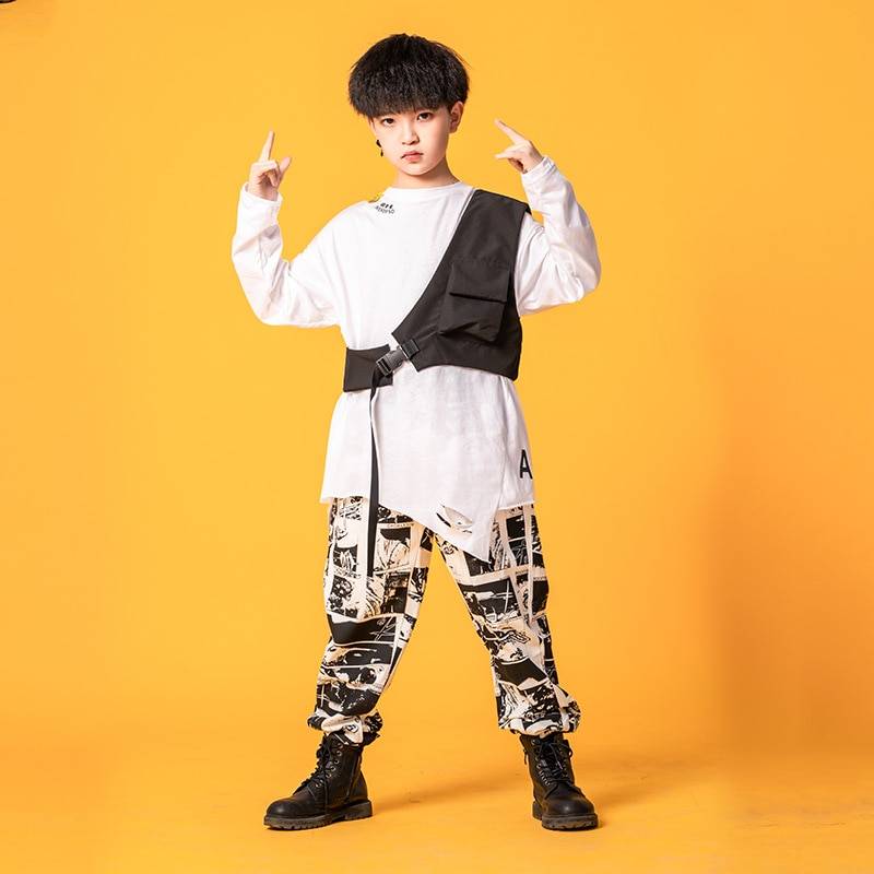 Boy's Manga Print Techwear Shirt and Jogger Pants Set - ATLAS 1