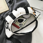Canvas Contrast Detail Techwear Waist Bag - ATLAS 1