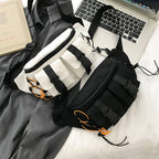 Canvas Contrast Detail Techwear Waist Bag - ATLAS 1