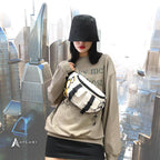 Canvas Contrast Detail Techwear Waist Bag - ATLAS 1