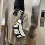 Canvas Contrast Detail Techwear Waist Bag - ATLAS 1