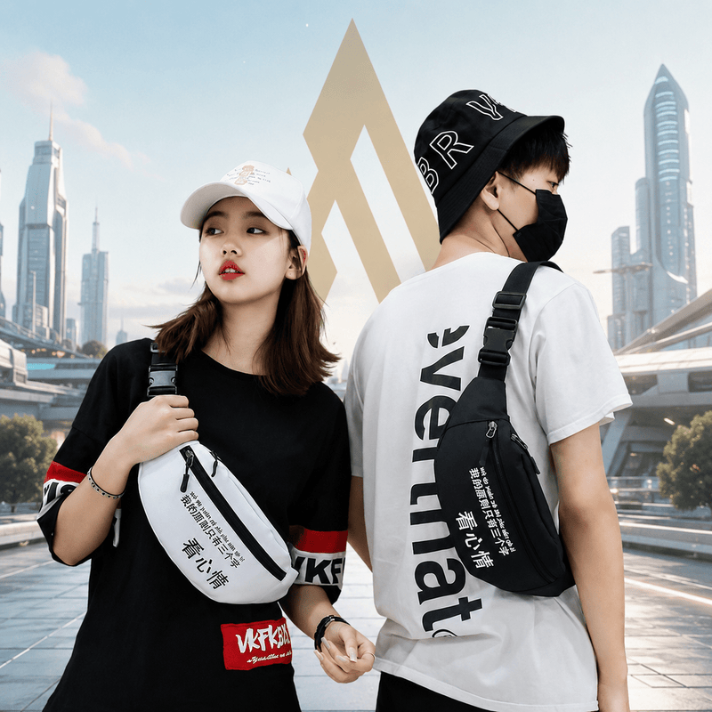 Canvas Large Capacity Harajuku Style Waist Bag - ATLAS 1