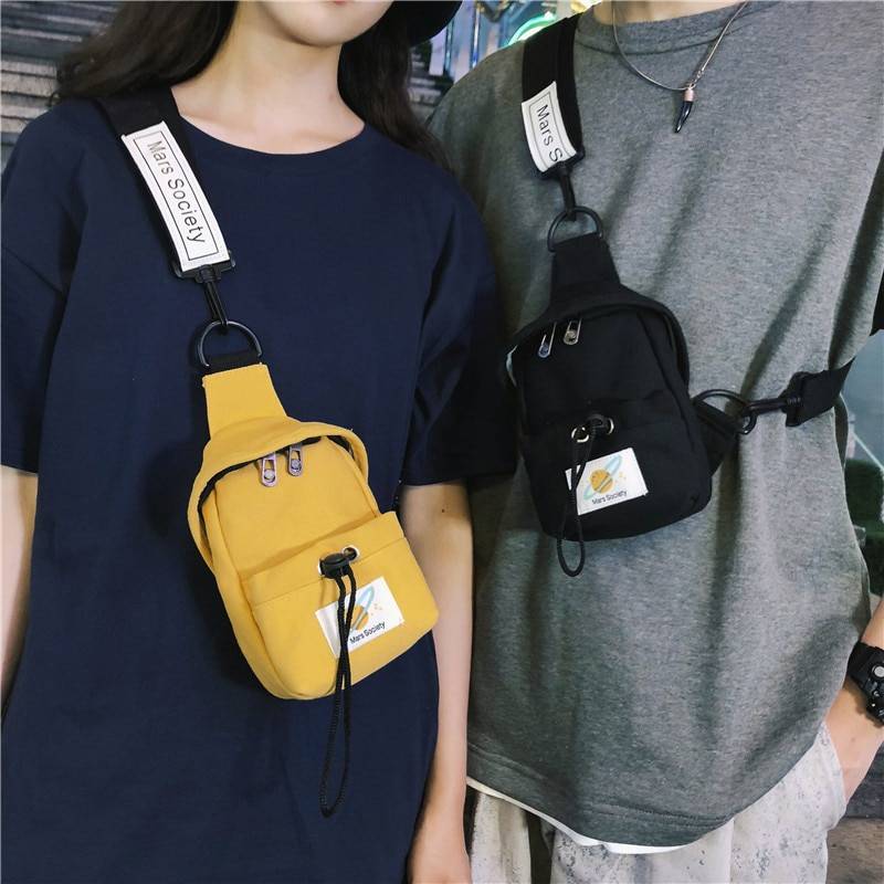 Canvas Portable Adjustable Techwear Sling Bag - ATLAS 1