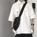 Casual White Collared Loose Blouse Shirt - ATLAS 1