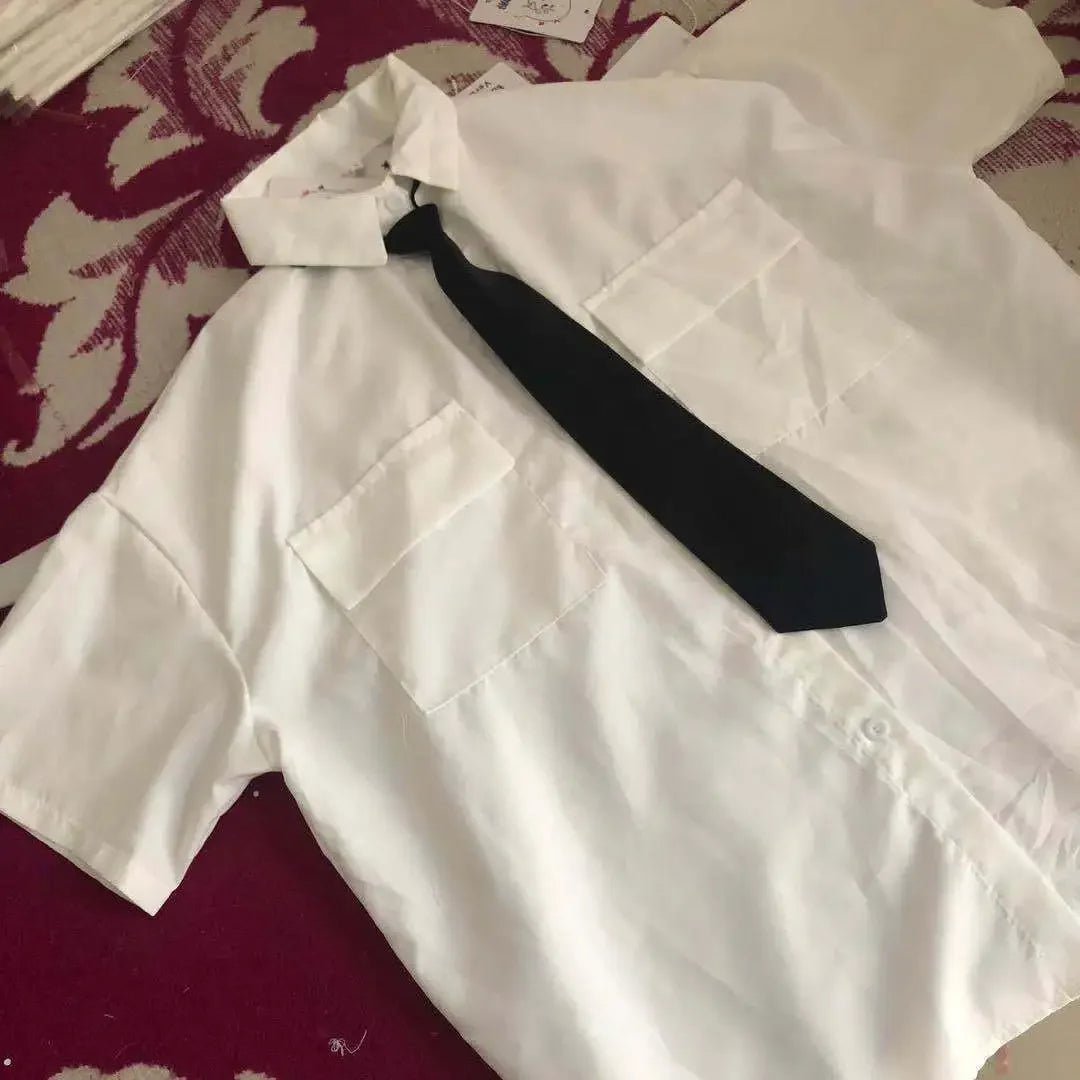 Casual White Collared Loose Blouse Shirt - ATLAS 1