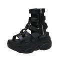Chiq© Women's High Techwear Gladiator Sandals - ATLAS 1