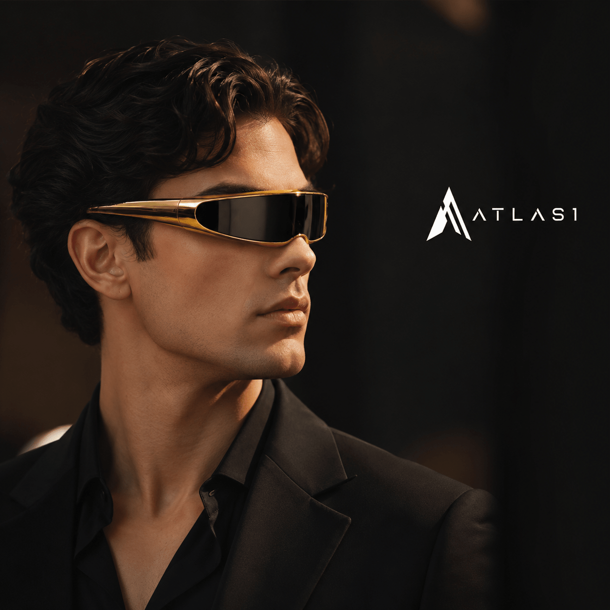 Chrome™ — Mirrored Cyberpunk Mono Glasses - ATLAS 1