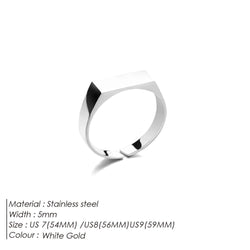 Classic Gold Plated Stainless Steel Ring - ATLAS 1