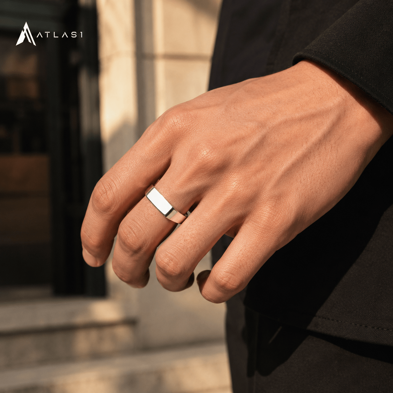 Classic Gold Plated Stainless Steel Ring - ATLAS 1