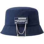 Cotton Chain Detail Techwear Bucket Hat - ATLAS 1