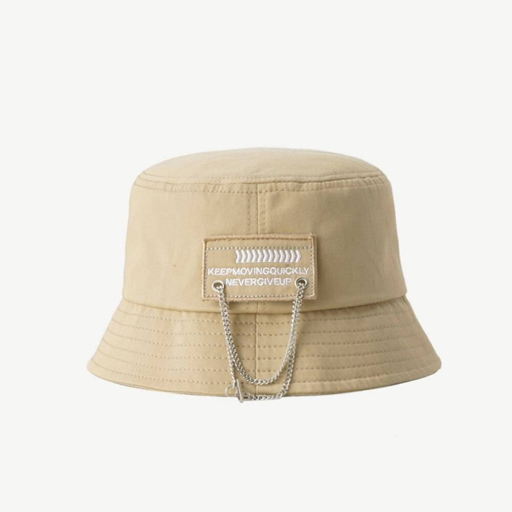 Cotton Chain Detail Techwear Bucket Hat - ATLAS 1
