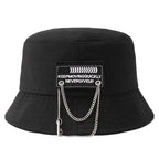 Cotton Chain Detail Techwear Bucket Hat - ATLAS 1