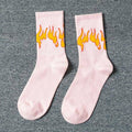 Cotton Flame Print Harajuku Style Socks - ATLAS 1