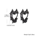 Creative Gothic Punk Rivet Heart Hoop Earrings - ATLAS 1