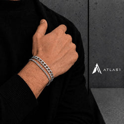 Cuban Link Stainless Steel Bracelets Set - ATLAS 1