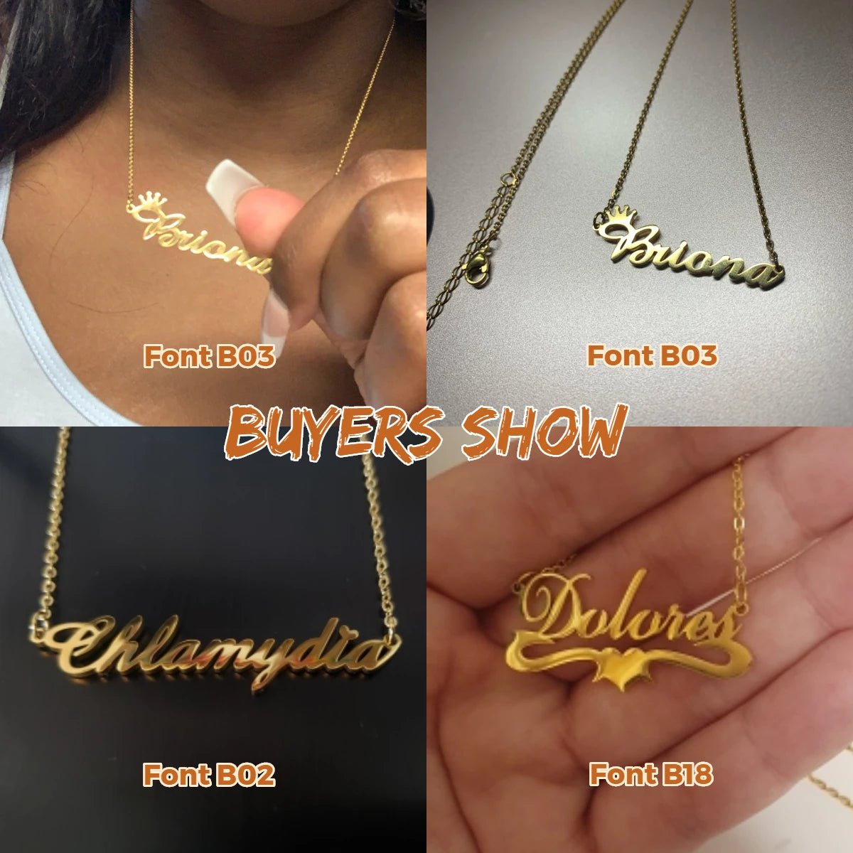 Custom Name Personalized Stainless Steel Necklace - ATLAS 1