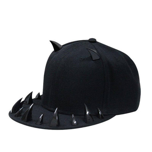 Cyber Punk Style Horns Baseball Cap