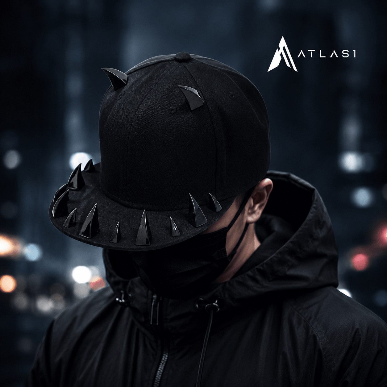 Cyber Punk Style Horns Baseball Cap - ATLAS 1
