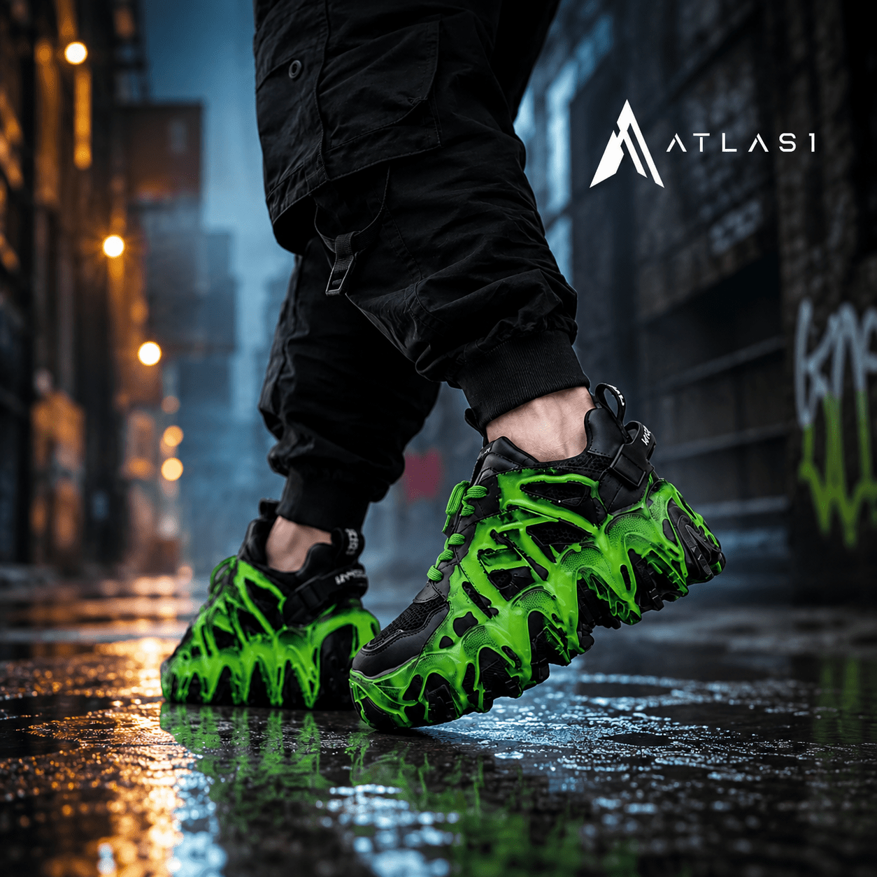 Cyber Punk Techwear Platform Sneakers - ATLAS 1