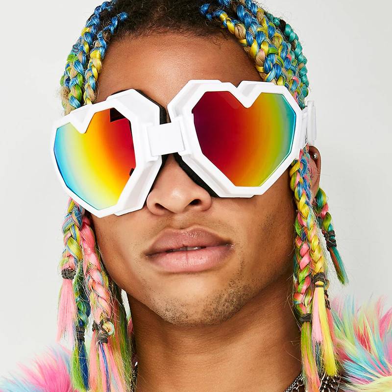 Cyberpunk Heart Shaped Glasses - ATLAS 1