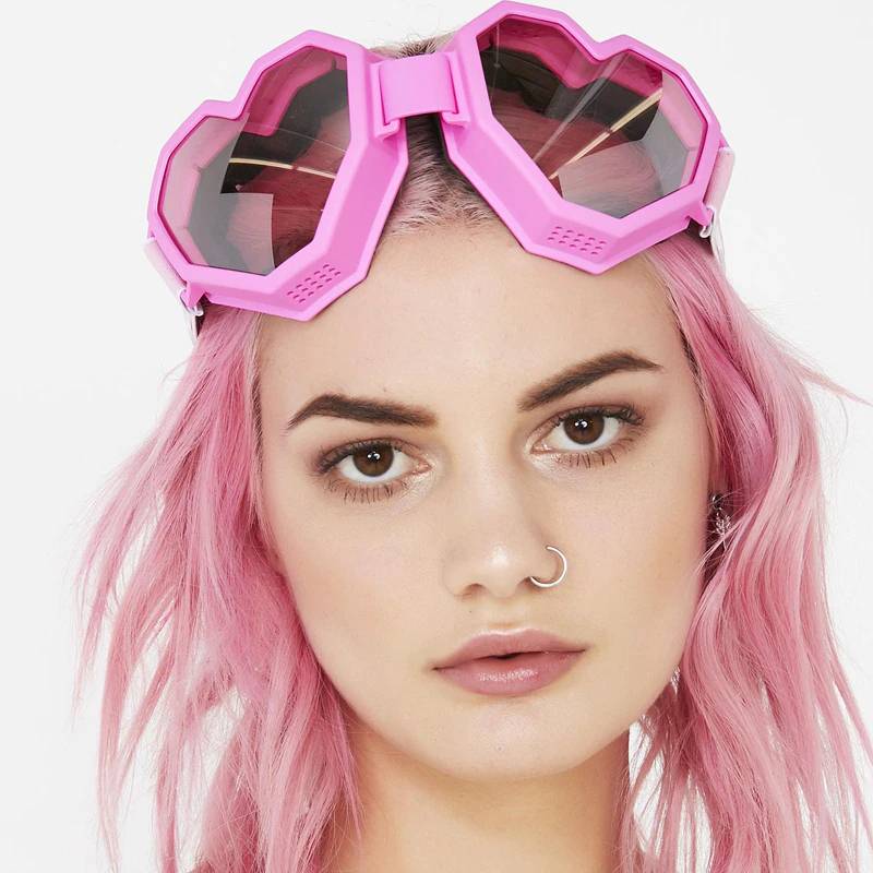 Cyberpunk Heart Shaped Glasses - ATLAS 1