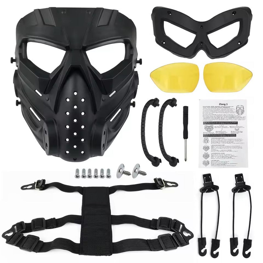 Cyberpunk Techwear Face Mask — Ventilation openings in the design