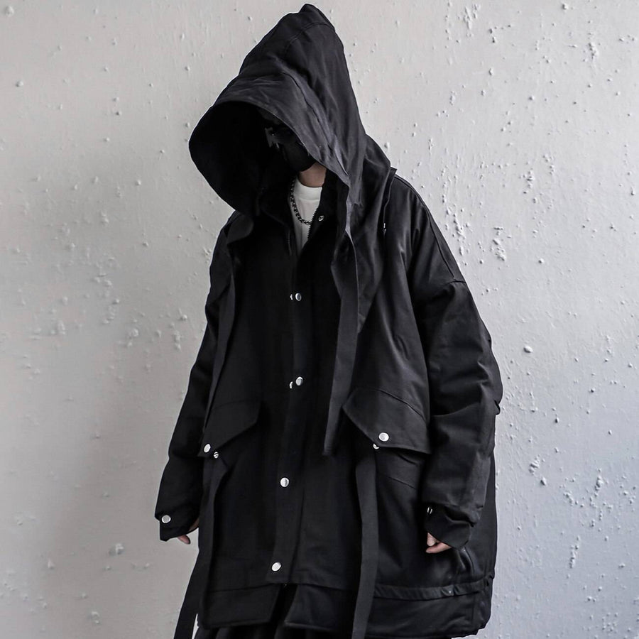 Dark Wizard Techwear Windbreaker — Mit Kapuze