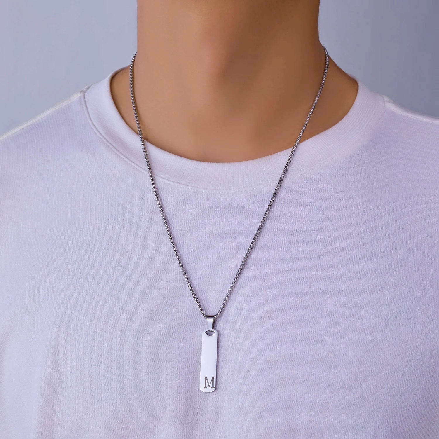 Exquisite Stainless Steel Alphabet Necklace - ATLAS 1