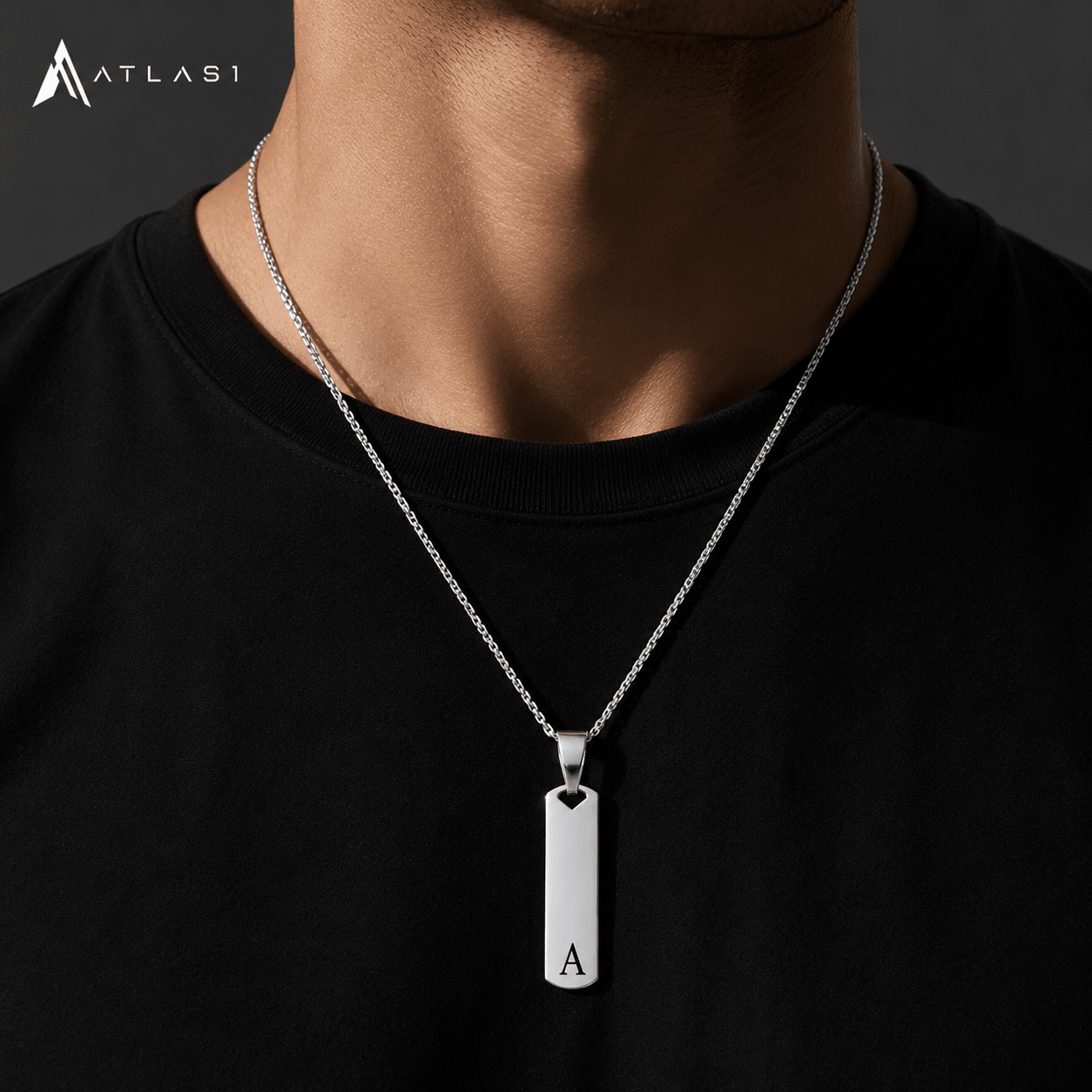 Exquisite Stainless Steel Alphabet Necklace - ATLAS 1