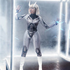 Futuristic Cyberpunk Bodycon Jumpsuit - ATLAS 1