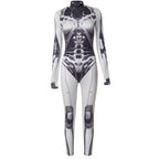 Futuristic Cyberpunk Bodycon Jumpsuit - ATLAS 1