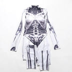 Futuristic Cyberpunk Bodycon Jumpsuit - ATLAS 1
