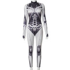 Futuristic Cyberpunk Bodycon Jumpsuit - ATLAS 1