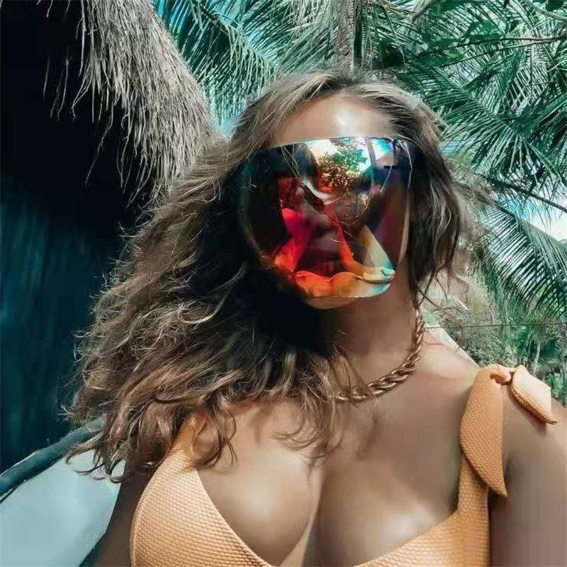 Shield™ — Futuristic Faceshield Sunglasses — Single shield-style silhouette