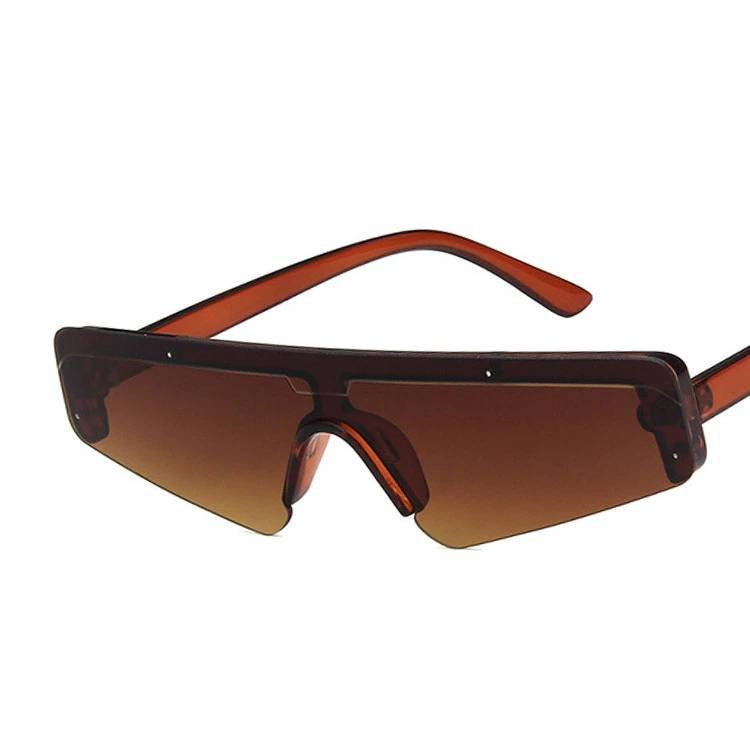 Futuristic Half - Frame Sunglasses - ATLAS 1