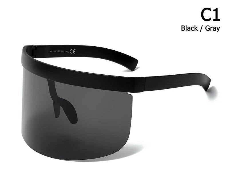 Futuristic Oversized Face Shield Sunglasses - ATLAS 1