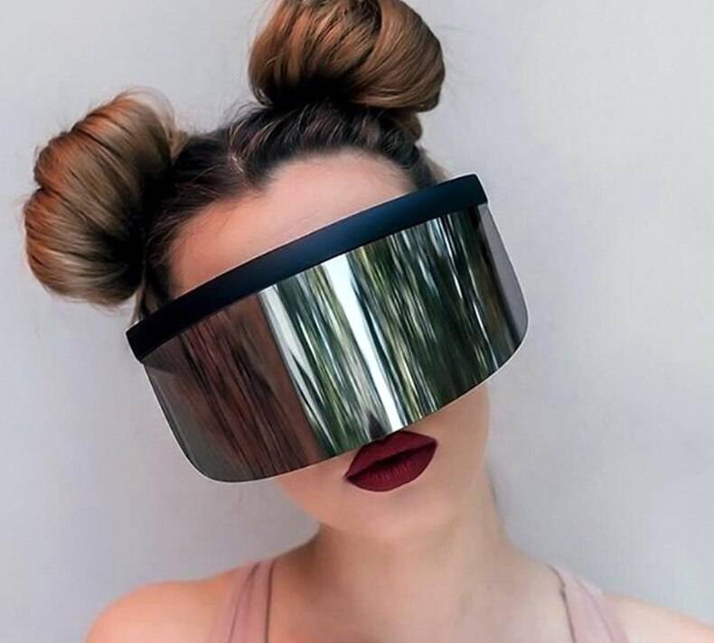 Futuristic Oversized Face Shield Sunglasses - ATLAS 1