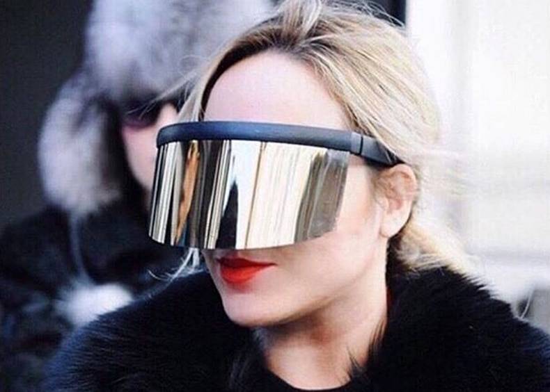 Futuristic Oversized Face Shield Sunglasses - ATLAS 1