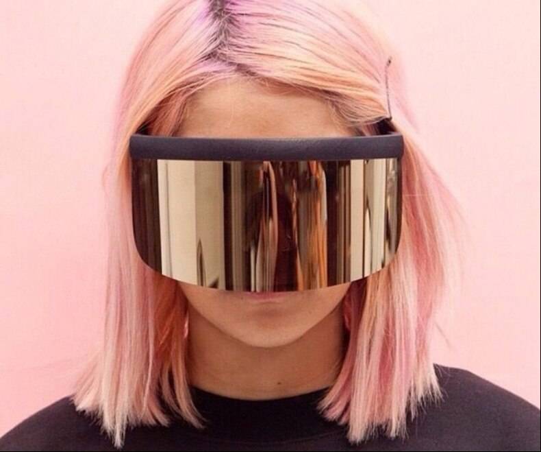 Futuristic Oversized Face Shield Sunglasses - ATLAS 1