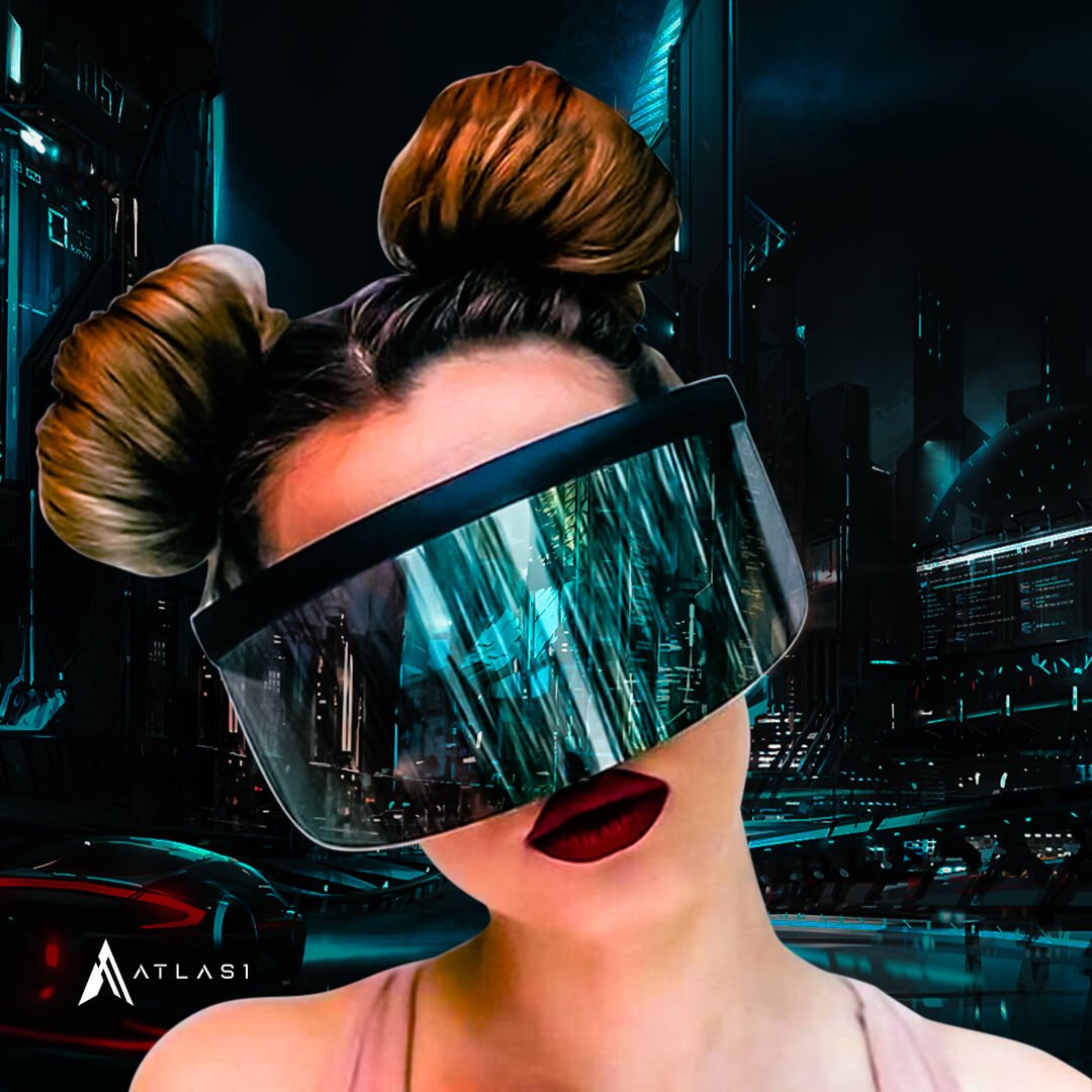 Futuristic Oversized Face Shield Sunglasses - ATLAS 1